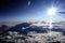 Dramatic Cloud Bank, View From Jet Aircraft