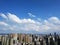 Dramatic Clouds and Sky over City