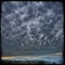 Dramatic cloudy sky over the city of Clermont-Ferrand