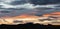 Dramatic Contrast Skyscape Evening Dusk Sunset Long Panoramic