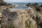 Dramatic cove next to harbour at Mevagissey