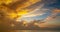 Dramatic dark clouds background,Beautiful 4K Time lapse of Majestic sunrise or sunset clouds sky