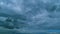 Dramatic Dark Thunderclouds. Storm Cloudy Dramatic Sky With Dark Rain Grey Cumulus Clouds. Timelapse.