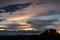 Dramatic Desert Sunset over a Southwestern Mountain Range