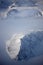 Dramatic East Greenland coastal winter landscape