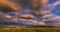 Dramatic evening sky timelapse with appearing clouds