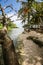 Dramatic image of fresh water pools and river at Los Patos park, Paraiso, dominican republic.