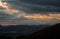 Dramatic image of sunset in mountains of the caribbean