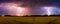 Dramatic Landscape Lightning, A Panoramic View, AI Generated