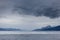 Dramatic landscape of Patagonian mountains, taken from the beagle channel . Ushuaia, patagonia, Argentina