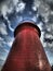 Dramatic lighthouse at sunset