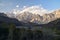 Dramatic Mountain Landscape of Passu Cones of the Karakoram Range