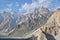 Dramatic Mountain Landscape of Passu Cones of the Karakoram Range