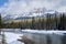 Dramatic Mountain Landscape on a Winter Day