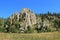 Dramatic Mountain Ridge on Little Devils Tower Trail in the Needles Section of Custer State Park, South Dakota