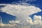 Dramatic natural mushroom shaped cloud formation