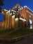 A dramatic night shot of The Golden Gates of Kyiv - UKRAINE