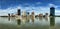 Dramatic panorama of the Toledo skyline