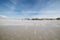 Dramatic Panorama view of a coastal boardwalk, Amrum