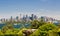 Dramatic panoramic photo Sydney harbor