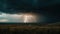 A dramatic photo of a storm cloud with lightning bolts and a dark and moody sky created with Generative AI