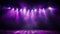 dramatic purple stage lights