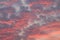 Dramatic red sky cloud, red sky at sunset, red sky sunlight background, pollution sky clouds natural disasters global warming