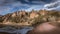 Dramatic Rocky Mountain Landscape at Sunset