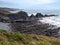 The dramatic, rugged coastline at Hartland Quay, north Devon. Facing south.