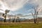 Dramatic skies as sun sets over Grand Tetons