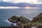 Dramatic sky above the historic South Stack Lighthouse - Isle of Anglesey North wales UK