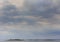 Dramatic sky over islets in Swedish archipelago