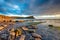 Dramatic sky over Kimmeridge Bay