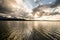 Dramatic sky over Lake Hopfensee