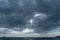 Dramatic sky over the Pacific ocean