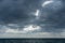 Dramatic sky over the Pacific ocean