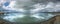 Dramatic Sky over Utah Lake Panorama