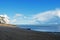 Dramatic sky sea scene in Saint Margaret`s bay in Kent