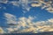 Dramatic Sky at Sundown, With Wispy Cirrus Clouds -- Background