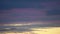 Dramatic sky. Time lapse 4K. Sunset of purple pink dark blue, orange, red clouds