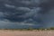 Dramatic sky in Tucson, Arizona, near Mission San Xavier del Bac