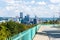 Dramatic Skyline of Downtown above the Monongahela River in Pitt