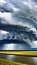 Dramatic Storm Clouds Gathering illustration Artificial Intelligence artwork generated