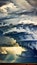 Dramatic Storm Clouds Gathering illustration Artificial Intelligence artwork generated