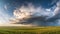 Dramatic Storm Clouds Over the Prairie