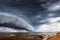 Dramatic Storm Clouds over sea