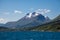 Dramatic sunny and beauty landscape at Hjorundfjord, Norway