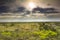 Dramatic Sunrise over the Kansas Tallgrass Prairie