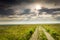 Dramatic Sunrise over the Kansas Tallgrass Prairie