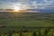 Dramatic Sunset Clouds over Scenic Valley in Shropshire, UK